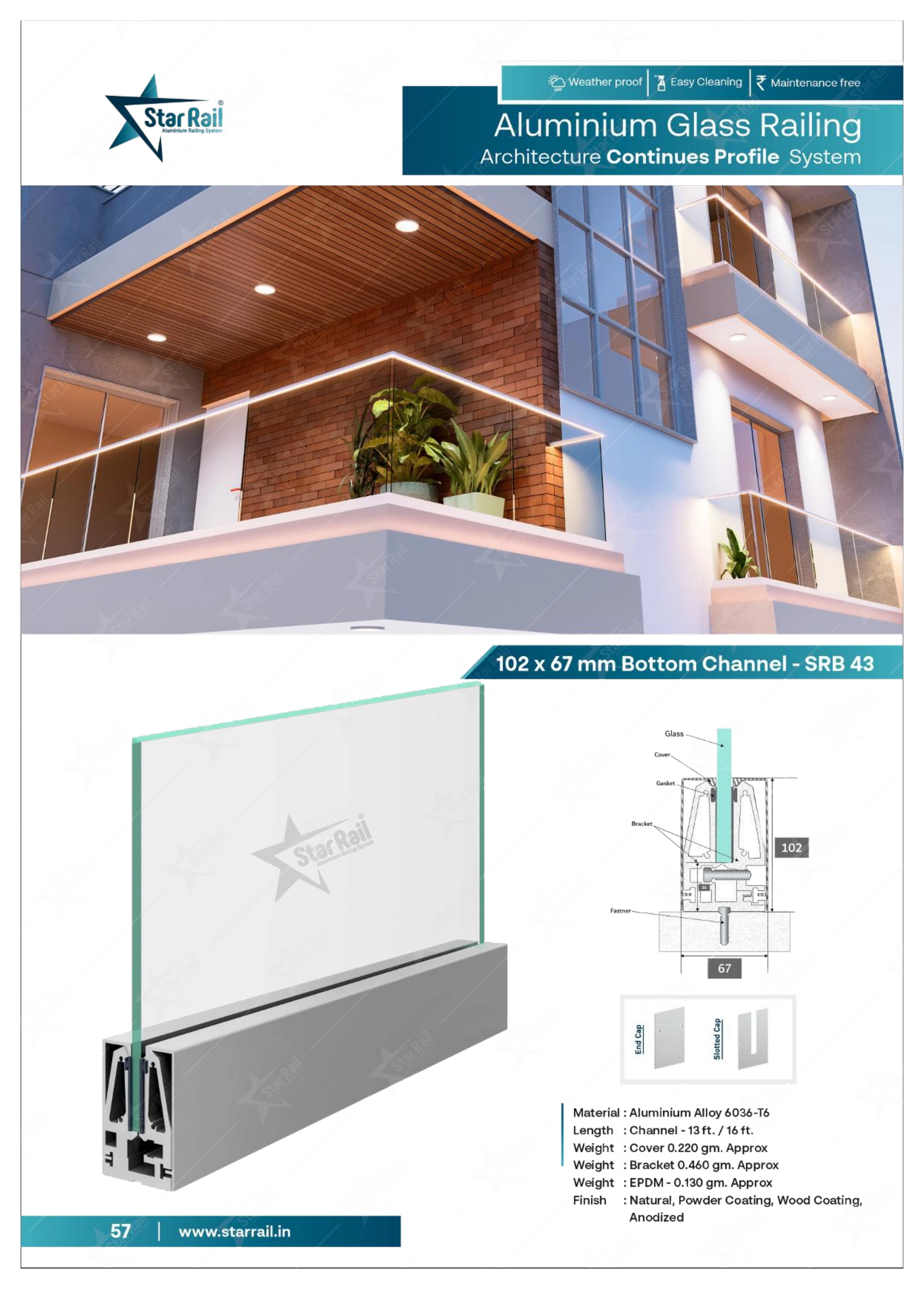Top & Bottom Profile Railings Catalogue — Page 57