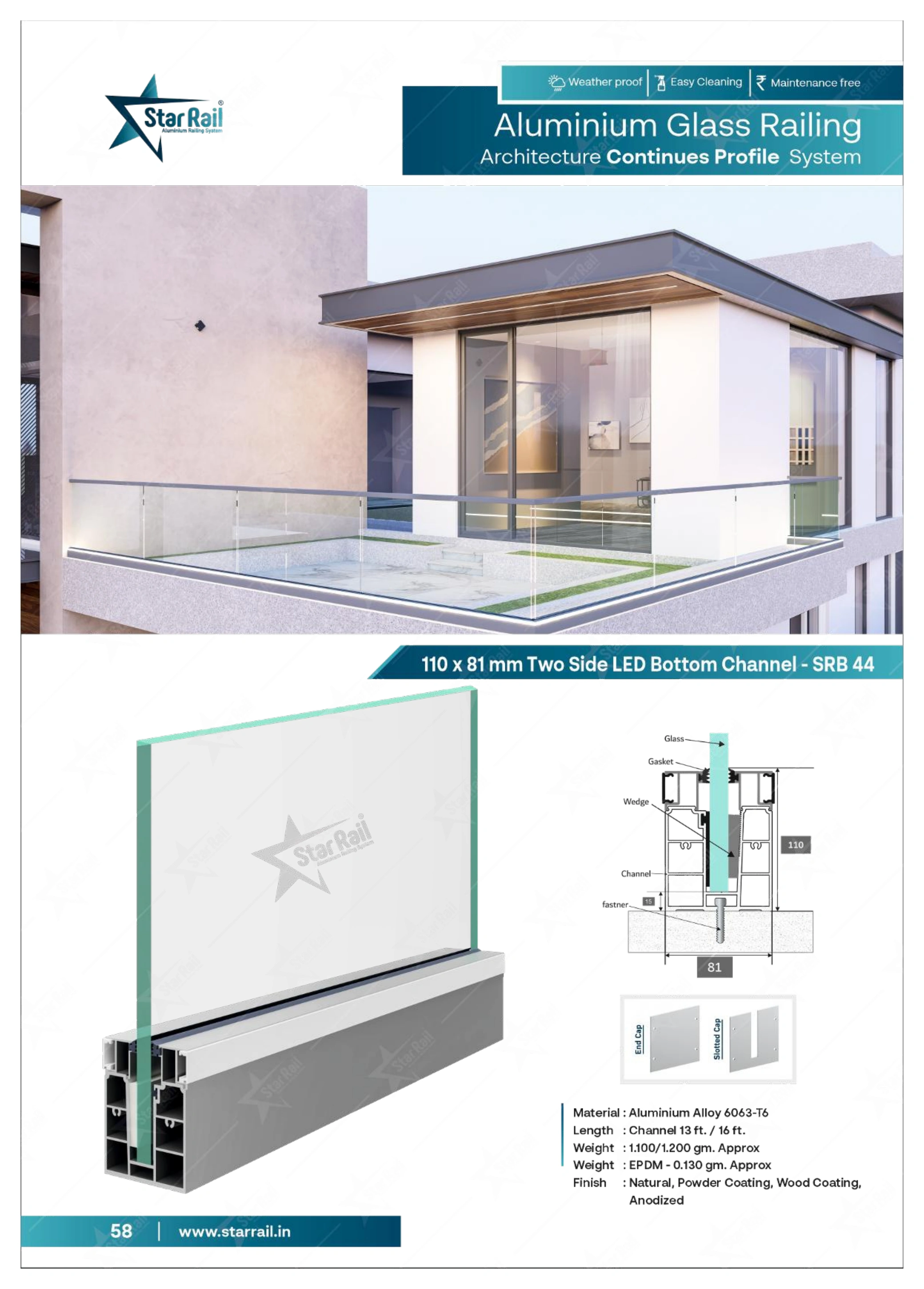Top & Bottom Profile Railings Catalogue — Page 58