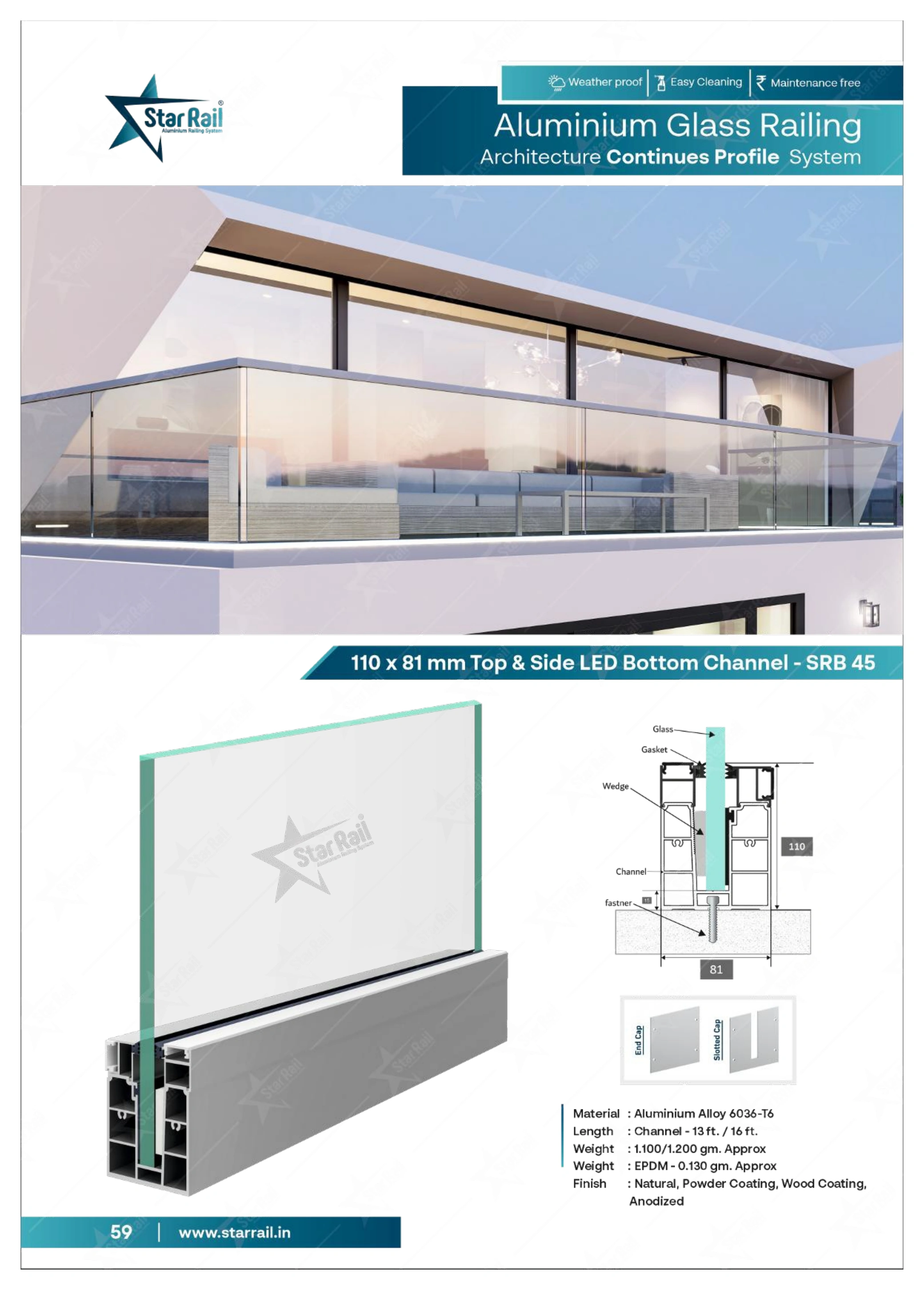 Top & Bottom Profile Railings Catalogue — Page 59