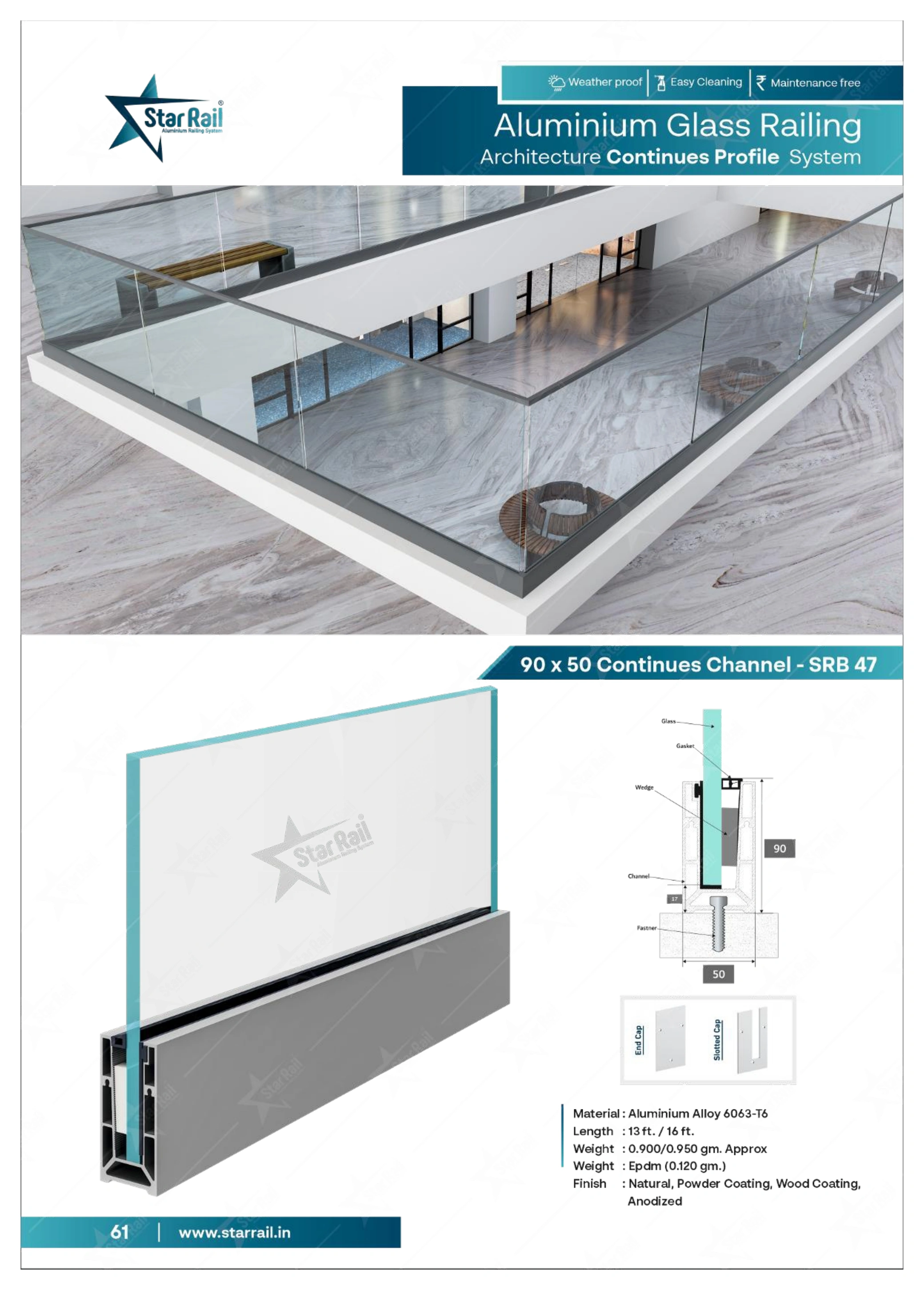 Top & Bottom Profile Railings Catalogue — Page 61