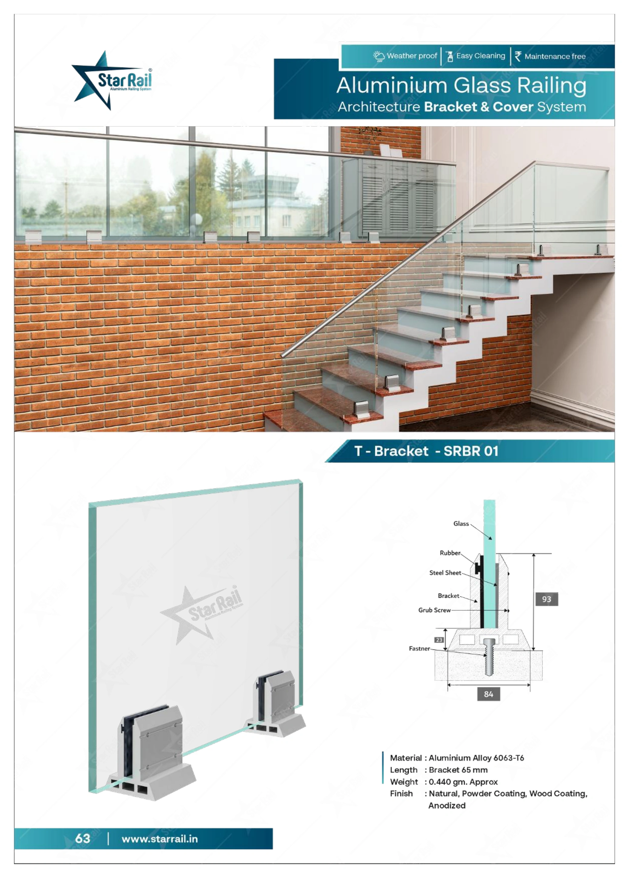Top & Bottom Profile Railings Catalogue — Page 63