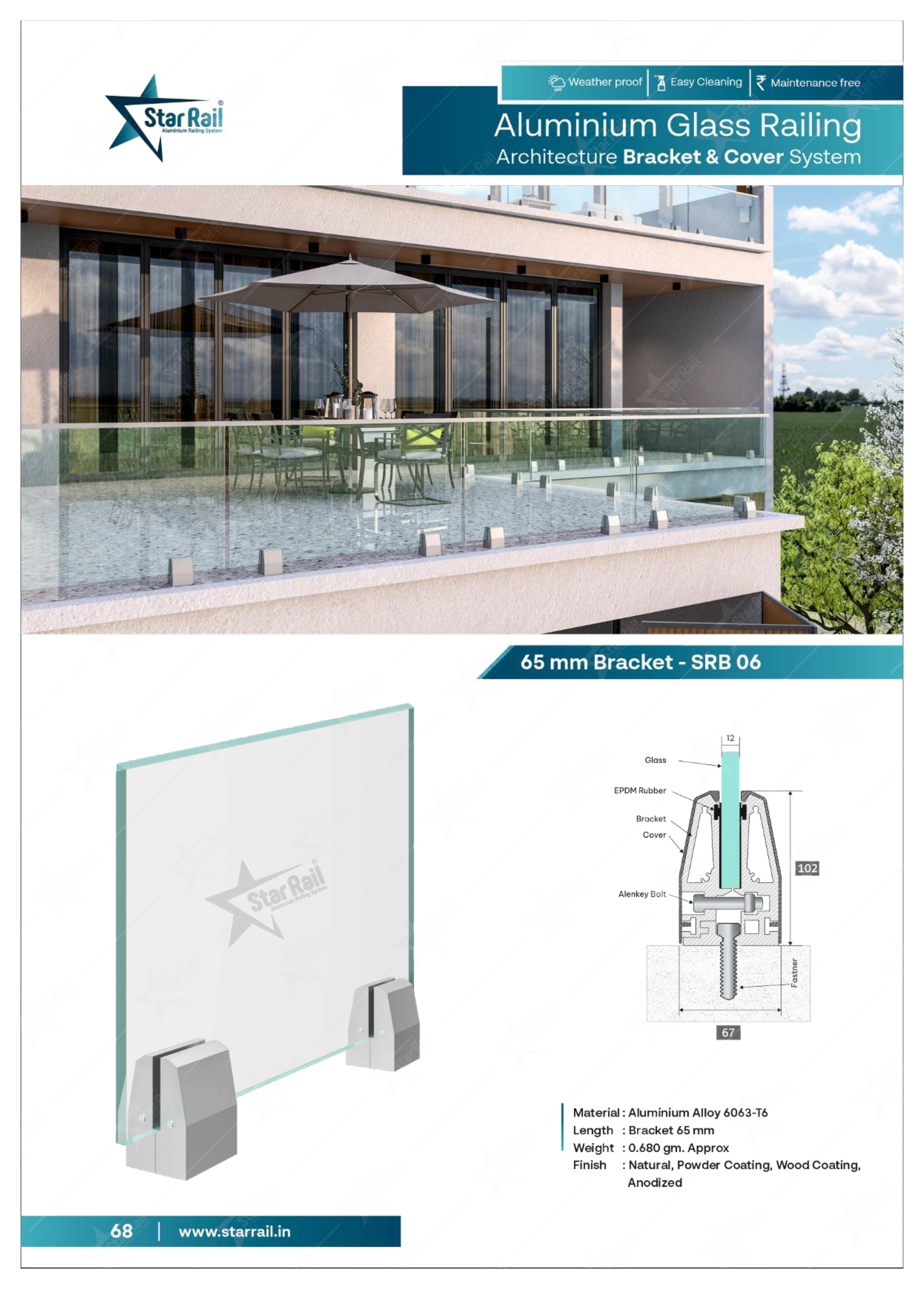 Top & Bottom Profile Railings Catalogue — Page 68