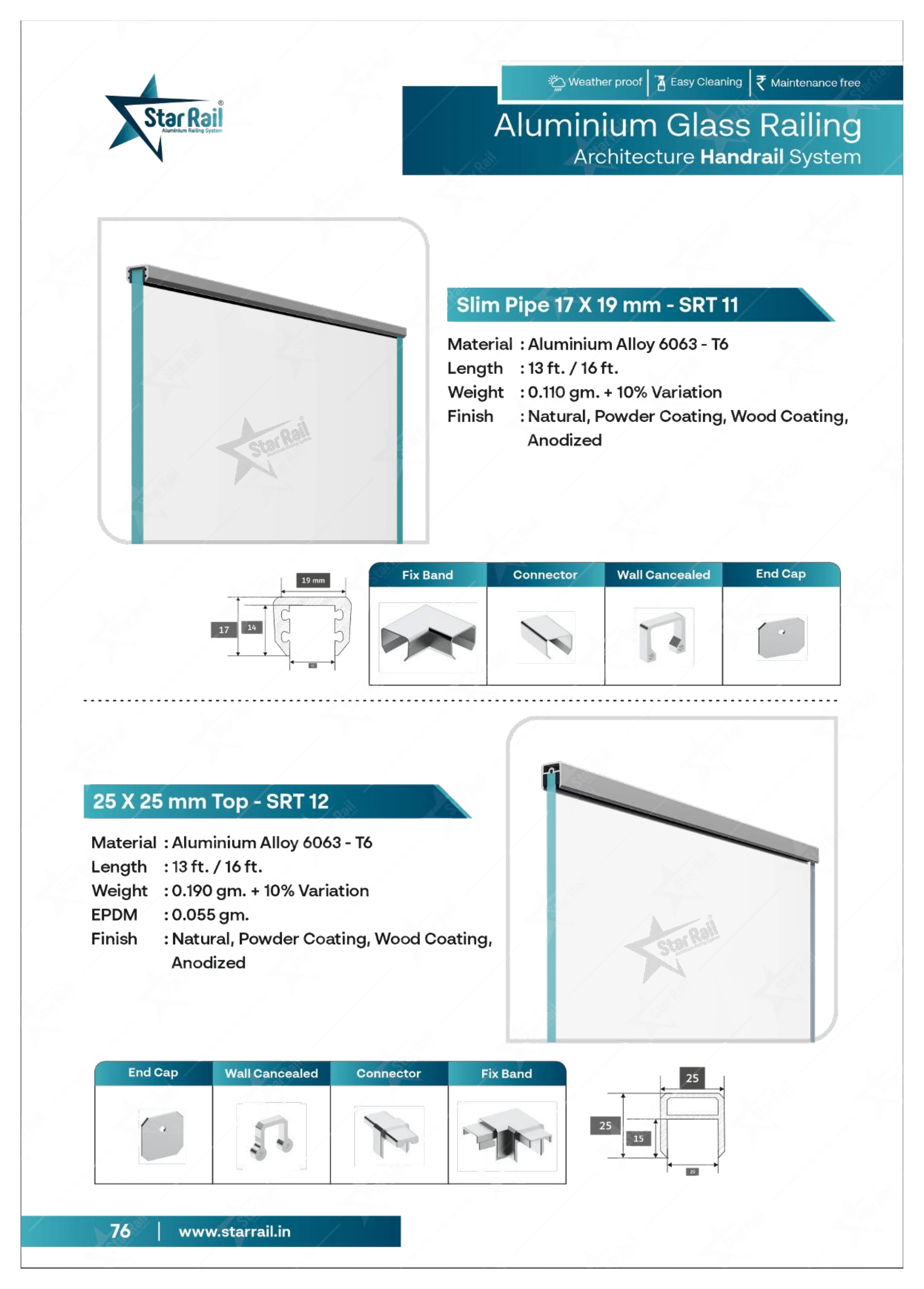 Top & Bottom Profile Railings Catalogue — Page 76