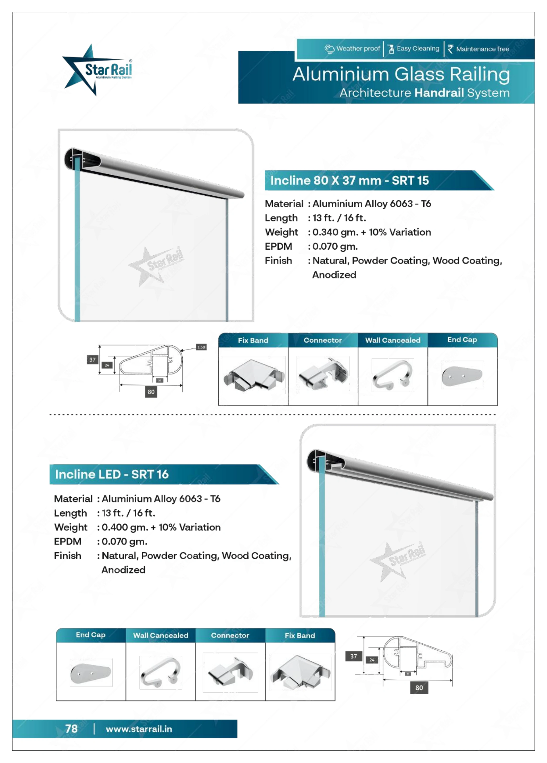 Top & Bottom Profile Railings Catalogue — Page 78