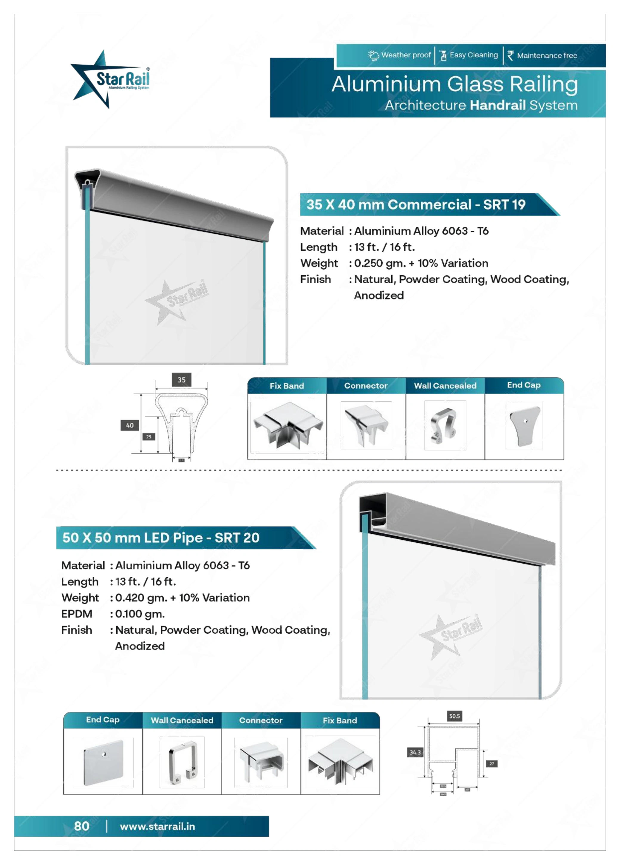 Top & Bottom Profile Railings Catalogue — Page 80
