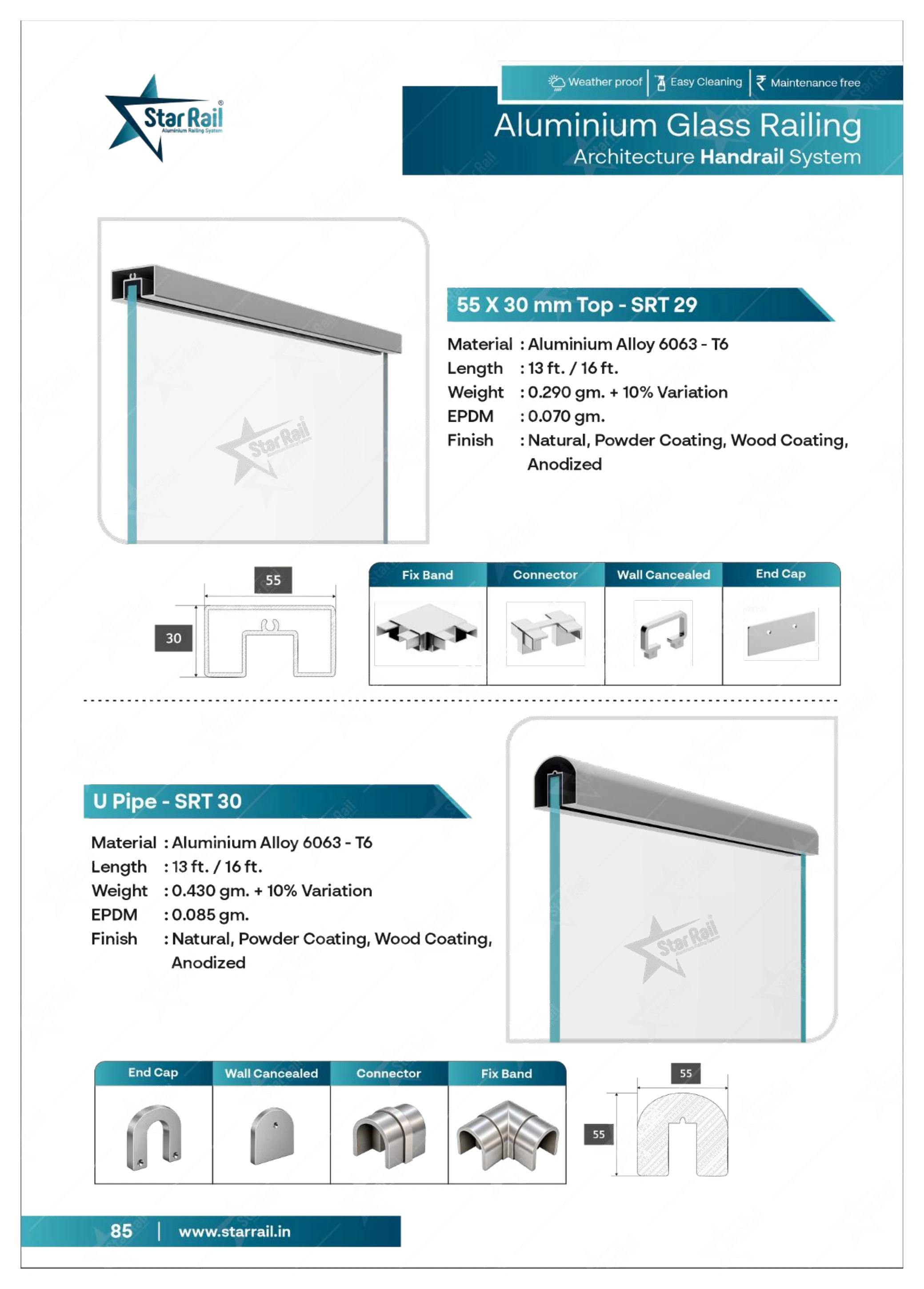 Top & Bottom Profile Railings Catalogue — Page 85