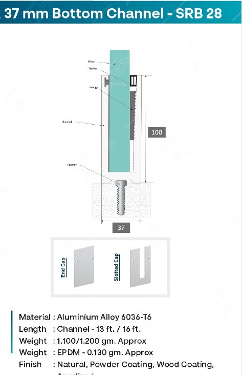 100 × 37 Bottom Channel - SRB 28 image 3