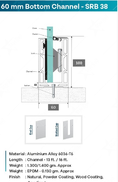 100 × 60 Bottom Channel - SRB 38 image 3