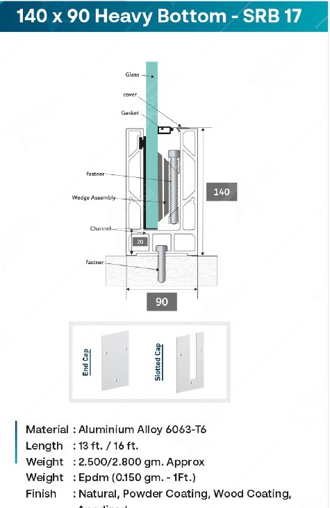 140 × 90 Heavy Bottom Channel - SRB 17 image 3
