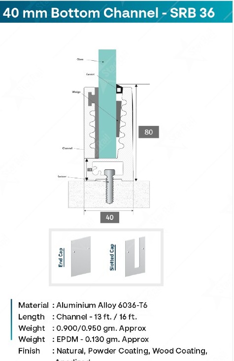 80 × 40 Bottom Channel - SRB 36 image 3