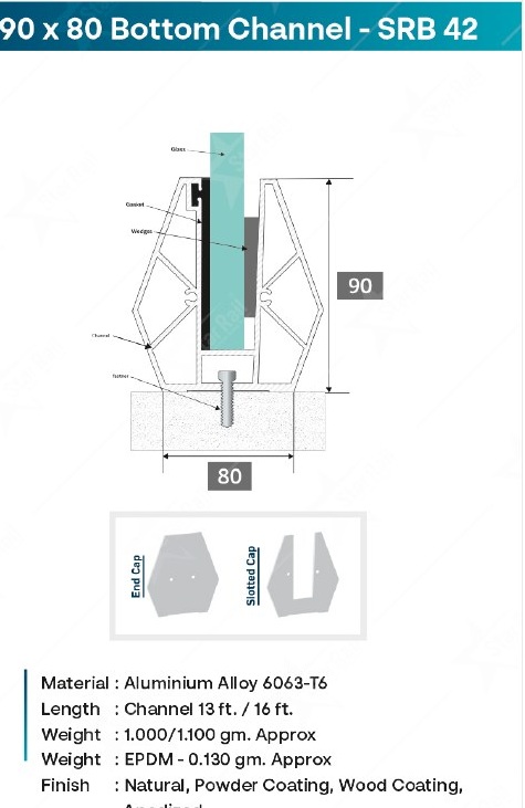 90 × 80 Bottom Channel - SRB 42 image 3
