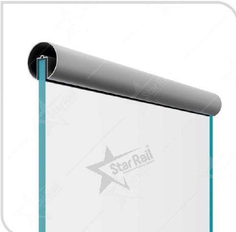 38 mm Round - SRT 01 - Architectural Aluminium Glass Railing Hardware | Star Rail Gujarat Wholesaler