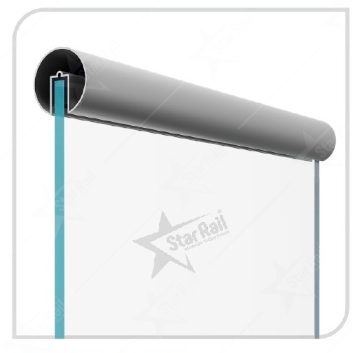 50 mm Round - SRT 02 - Architectural Aluminium Glass Railing Hardware | Star Rail Gujarat Wholesaler