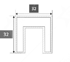 32 × 32 mm Top - SRT 04 image 2