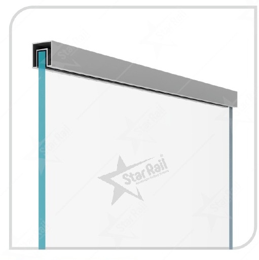 32 × 32 mm Top - SRT 04 - Architectural Aluminium Glass Railing Hardware | Star Rail Gujarat Wholesaler