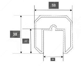 38 × 38 mm Star Pipe - SRT 07 image 2