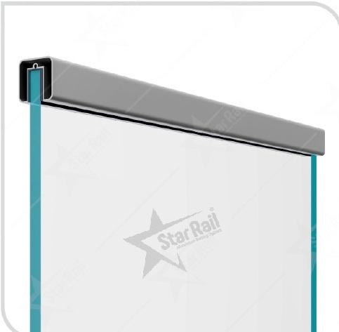 38 × 38 mm Radius - SRT 09 - Architectural Aluminium Glass Railing Hardware | Star Rail Gujarat Wholesaler