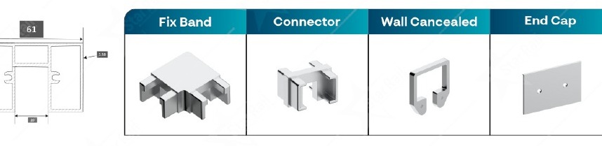 60 × 40 mm Rectangle Top - SRT 13 image 3
