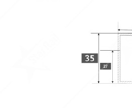 60 × 40 mm Rectangle Top - SRT 13 image 2