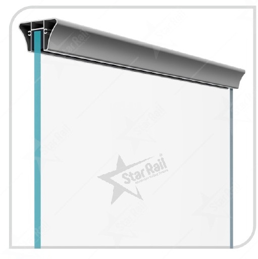 65 × 40 mm Triangle - SRT 18 - Architectural Aluminium Glass Railing Hardware | Star Rail Gujarat Wholesaler