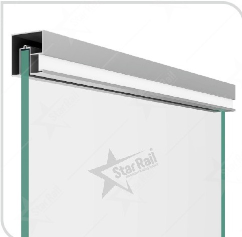 50 × 50 mm Side LED - SRT 21 - Architectural Aluminium Glass Railing Hardware | Star Rail Gujarat Wholesaler