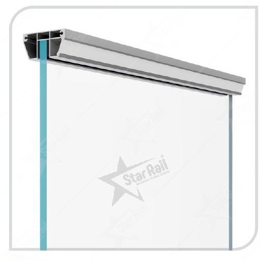 70 × 35 mm One Side LED - SRT 22 - Architectural Aluminium Glass Railing Hardware | Star Rail Gujarat Wholesaler