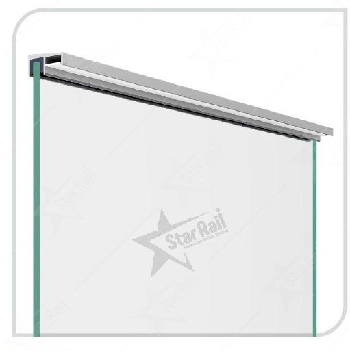 Slim Side LED Top - SRT 24 - Architectural Aluminium Glass Railing Hardware | Star Rail Gujarat Wholesaler