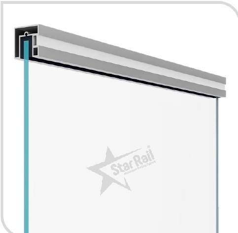 40 × 40 mm Side LED - SRT 25 - Architectural Aluminium Glass Railing Hardware | Star Rail Gujarat Wholesaler