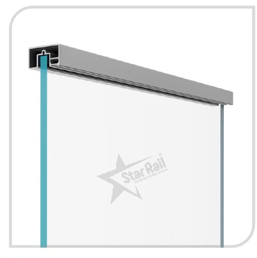 55 × 30 mm Top LED - SRT 26 - Architectural Aluminium Glass Railing Hardware | Star Rail Gujarat Wholesaler