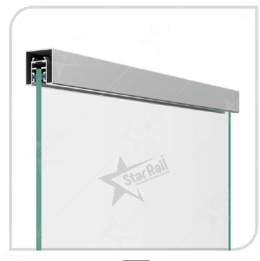 45 × 45 mm Center LED Top - SRT 28 - Architectural Aluminium Glass Railing Hardware | Star Rail Gujarat Wholesaler