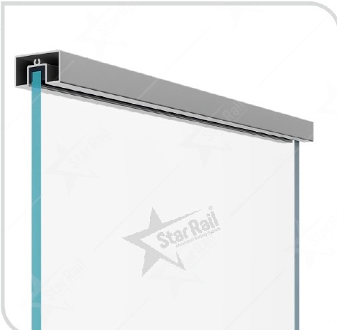 55 × 30 mm Top - SRT 29 - Architectural Aluminium Glass Railing Hardware | Star Rail Gujarat Wholesaler