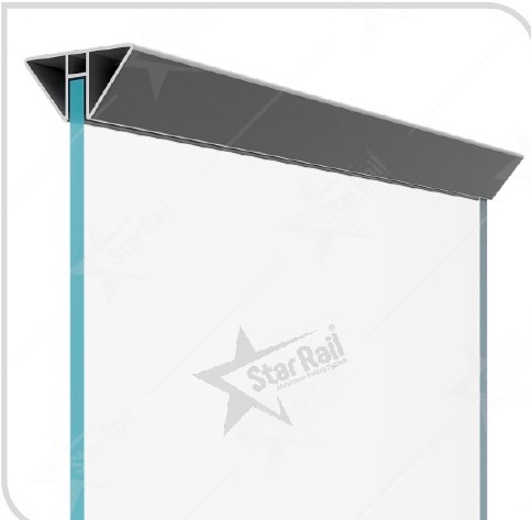 Heavy Triangle Top - SRT 31 - Architectural Aluminium Glass Railing Hardware | Star Rail Gujarat Wholesaler