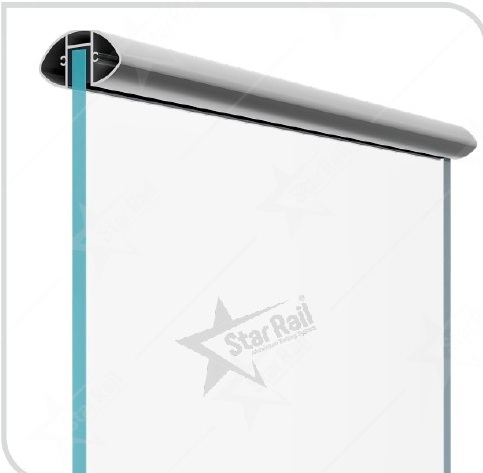 70 × 36 mm Eye Pipe - SRT 35 - Architectural Aluminium Glass Railing Hardware | Star Rail Gujarat Wholesaler