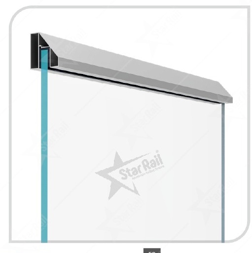 50 × 50 mm Incline - SRT 36 - Architectural Aluminium Glass Railing Hardware | Star Rail Gujarat Wholesaler