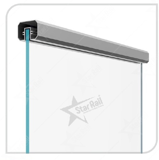 60 × 40 mm Four Part - SRT 40 - Architectural Aluminium Glass Railing Hardware | Star Rail Gujarat Wholesaler