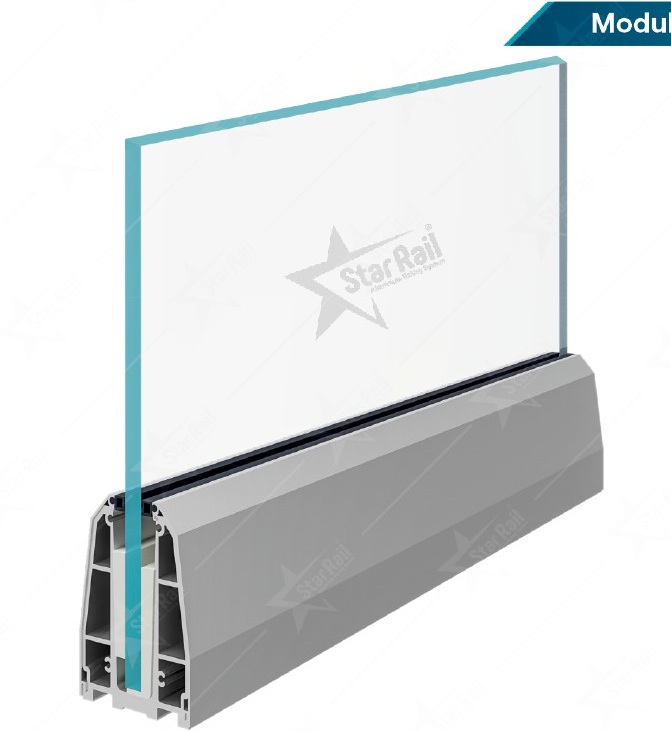 Modular Step Bracket & Cover - SRB 14 - Architectural Aluminium Glass Railing Hardware | Star Rail Gujarat Wholesaler