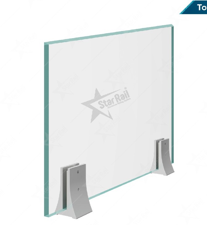 Tower Bracket - SRBR 02 - Architectural Aluminium Glass Railing Hardware | Star Rail Gujarat Wholesaler