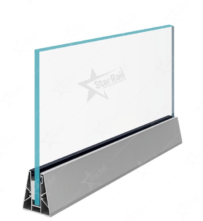 Triangle Feri - SRB 04 - Architectural Aluminium Glass Railing Hardware | Star Rail Gujarat Wholesaler