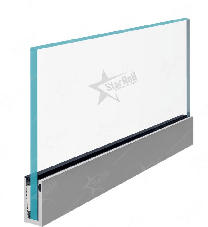 V-Channel - SRB 24 - Architectural Aluminium Glass Railing Hardware | Star Rail Gujarat Wholesaler